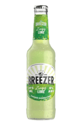 COLD Bacardi Breezer Zingy Lime Bottle 275ml