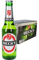 24 x Becks Beer Bottle Case 330ml