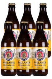 6 x Paulaner Munchner Hell Beer Bottle Pack 330ml