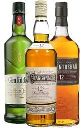 12-years-single-malt-glenfiddich-cragganmore-auchentoshan