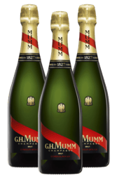 3 x G. H. Mumm Cordon Rouge Brut 750ml