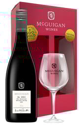 McGuigan The Shortlist Grenache Shiraz Mourvedre 750ml Festive Gift Pack with Wine Glass