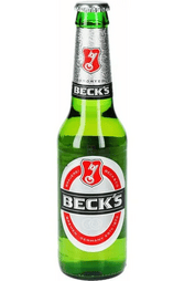 COLD Becks Beer Bottle 330ml