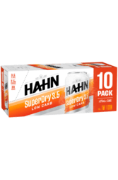 10 x Hahn SuperDry 3.5 Beer Can 375ml