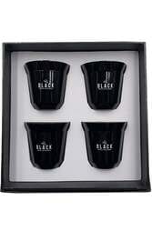 Double Wall Coffee Cup 4 Set - Black