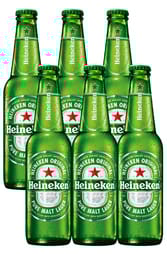 6 x Heineken Beer Bottles Pack 325ml