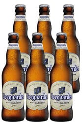6 x Hoegaarden White Beer Bottles Pack 330ml