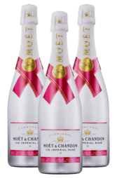 3 x Moet & Chandon Ice Imperial Rose 750ml