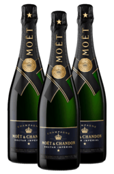 3 x Moet & Chandon Nectar Imperial 750ml