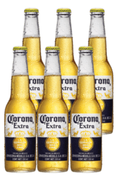 6 x Corona Extra Beer Bottles Pack 330ml