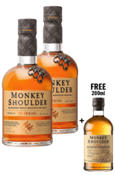 2x Monkey Shoulder 700ml + Free Monkey Shoulder 200ml