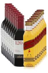 Jade Miniature Wine and Red Label Set