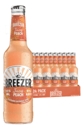 24 x Bacardi Breezer Juicy Peach Bottle Case 275ml
